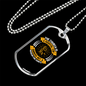 Not Museum For Saints Christian Necklace Stainless Steel or 18k Gold Dog Tag 24" Chain-Express Your Love Gifts