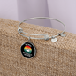 Not My Problem Cat Bracelet Stainless Steel or 18k Gold Circle Bangle-Express Your Love Gifts