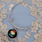 Not My Problem Cat Bracelet Stainless Steel or 18k Gold Circle Bangle-Express Your Love Gifts