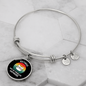 Not My Problem Cat Bracelet Stainless Steel or 18k Gold Circle Bangle-Express Your Love Gifts
