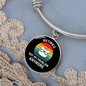 Not My Problem Cat Bracelet Stainless Steel or 18k Gold Circle Bangle-Express Your Love Gifts