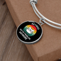 Not My Problem Cat Bracelet Stainless Steel or 18k Gold Circle Bangle-Express Your Love Gifts