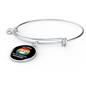 Not My Problem Cat Bracelet Stainless Steel or 18k Gold Circle Bangle-Express Your Love Gifts