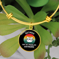 Not My Problem Cat Bracelet Stainless Steel or 18k Gold Circle Bangle-Express Your Love Gifts