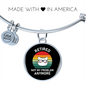 Not My Problem Cat Bracelet Stainless Steel or 18k Gold Circle Bangle-Express Your Love Gifts