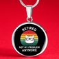 Not My Problem Cat Circle Necklace Stainless Steel or 18k Gold 18-22"-Express Your Love Gifts