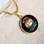 Not My Problem Cat Circle Necklace Stainless Steel or 18k Gold 18-22"-Express Your Love Gifts