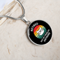 Not My Problem Cat Circle Necklace Stainless Steel or 18k Gold 18-22"-Express Your Love Gifts