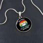 Not My Problem Cat Circle Necklace Stainless Steel or 18k Gold 18-22"-Express Your Love Gifts