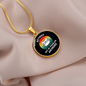 Not My Problem Cat Circle Necklace Stainless Steel or 18k Gold 18-22"-Express Your Love Gifts