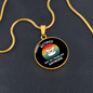 Not My Problem Cat Circle Necklace Stainless Steel or 18k Gold 18-22"-Express Your Love Gifts