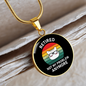 Not My Problem Cat Circle Necklace Stainless Steel or 18k Gold 18-22"-Express Your Love Gifts