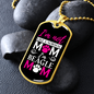 Not Normal Beagle Mom Necklace Stainless Steel or 18k Gold Dog Tag 24" Chain-Express Your Love Gifts