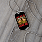Not Perfect Necklace Stainless Steel or 18k Gold Dog Tag 24" Chain-Express Your Love Gifts