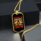 Not Perfect Necklace Stainless Steel or 18k Gold Dog Tag 24" Chain-Express Your Love Gifts
