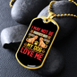 Not Perfect Necklace Stainless Steel or 18k Gold Dog Tag 24" Chain-Express Your Love Gifts