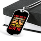 Not Perfect Necklace Stainless Steel or 18k Gold Dog Tag 24" Chain-Express Your Love Gifts