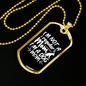 Not Regular Dog Mom Necklace Stainless Steel or 18k Gold Dog Tag 24" Chain-Express Your Love Gifts
