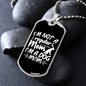 Not Regular Dog Mom Necklace Stainless Steel or 18k Gold Dog Tag 24" Chain-Express Your Love Gifts