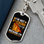Not Selling Crypto Keychain Stainless Steel or 18k Gold Dog Tag Keyring-Express Your Love Gifts