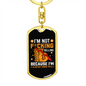 Not Selling Crypto Keychain Stainless Steel or 18k Gold Dog Tag Keyring-Express Your Love Gifts