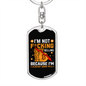 Not Selling Crypto Keychain Stainless Steel or 18k Gold Dog Tag Keyring-Express Your Love Gifts