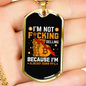 Not Selling Crypto Necklace Stainless Steel or 18k Gold Dog Tag 24" Chain-Express Your Love Gifts