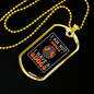 Not Single I Have a Dog Orange Necklace Stainless Steel or 18k Gold Dog Tag 24" Chain-Express Your Love Gifts