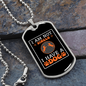 Not Single I Have a Dog Orange Necklace Stainless Steel or 18k Gold Dog Tag 24" Chain-Express Your Love Gifts