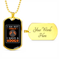 Not Single I Have a Dog Orange Necklace Stainless Steel or 18k Gold Dog Tag 24" Chain-Express Your Love Gifts