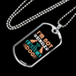 Not Single I Have a Dog Peach Necklace Stainless Steel or 18k Gold Dog Tag 24" Chain-Express Your Love Gifts