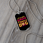 Not Single I Have a Dog Yellow Pink Necklace Stainless Steel or 18k Gold Dog Tag 24" Chain-Express Your Love Gifts
