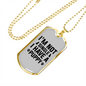Not Single Necklace Stainless Steel or 18k Gold Dog Tag 24" Chain-Express Your Love Gifts