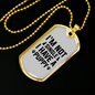 Not Single Necklace Stainless Steel or 18k Gold Dog Tag 24" Chain-Express Your Love Gifts