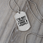 Not Single Necklace Stainless Steel or 18k Gold Dog Tag 24" Chain-Express Your Love Gifts