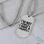 Not Single Necklace Stainless Steel or 18k Gold Dog Tag 24" Chain-Express Your Love Gifts