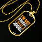 Not Single Yellow White Necklace Stainless Steel or 18k Gold Dog Tag 24" Chain-Express Your Love Gifts