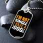 Not Single Yellow White Necklace Stainless Steel or 18k Gold Dog Tag 24" Chain-Express Your Love Gifts