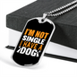 Not Single Yellow White Necklace Stainless Steel or 18k Gold Dog Tag 24" Chain-Express Your Love Gifts