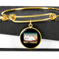 Not Today Cat Bracelet Stainless Steel or 18k Gold Circle Bangle-Express Your Love Gifts