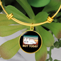 Not Today Cat Bracelet Stainless Steel or 18k Gold Circle Bangle-Express Your Love Gifts