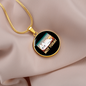 Not Today Cat Circle Necklace Stainless Steel or 18k Gold 18-22"-Express Your Love Gifts