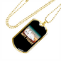 Not Today Cat Necklace Stainless Steel or 18k Gold Dog Tag 24" Chain-Express Your Love Gifts