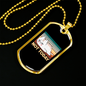 Not Today Cat Necklace Stainless Steel or 18k Gold Dog Tag 24" Chain-Express Your Love Gifts