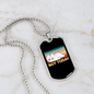 Not Today Cat Necklace Stainless Steel or 18k Gold Dog Tag 24" Chain-Express Your Love Gifts