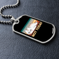 Not Today Cat Necklace Stainless Steel or 18k Gold Dog Tag 24" Chain-Express Your Love Gifts