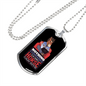 Nothing CompAres Horse Threaphy Horse Necklace Stainless Steel or 18k Gold Dog Tag 24" Chain-Express Your Love Gifts