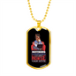 Nothing CompAres Horse Threaphy Horse Necklace Stainless Steel or 18k Gold Dog Tag 24" Chain-Express Your Love Gifts