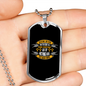 Nothing Has Yet Been Done Christian Necklace Stainless Steel or 18k Gold Dog Tag 24" Chain-Express Your Love Gifts