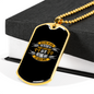 Nothing Has Yet Been Done Christian Necklace Stainless Steel or 18k Gold Dog Tag 24" Chain-Express Your Love Gifts